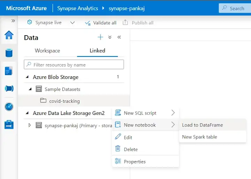Set up and Configure the Azure Synapse Analytics