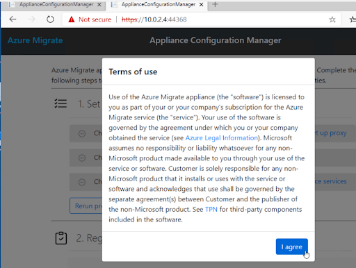 Step14 to Configure Azure Migrate Server