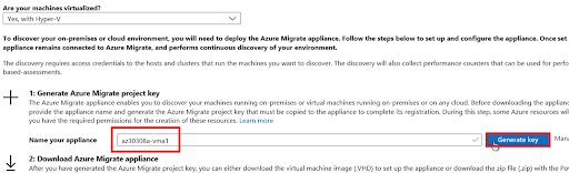 Step6 to Configure Azure Migrate Server