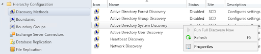 Active Directory System Discovery