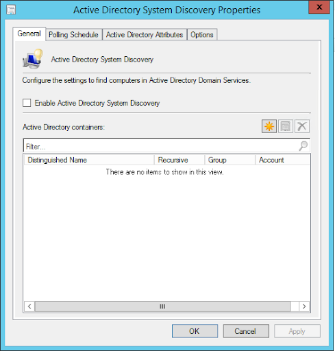 Active Directory container