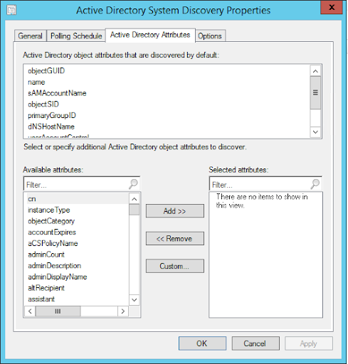 Active Directory Attribute
