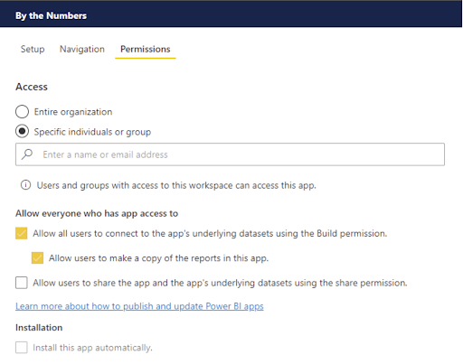  Permissions page