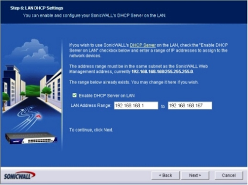  LAN DHCP Settings
