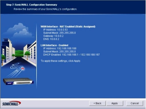 SonicWALL Configuration