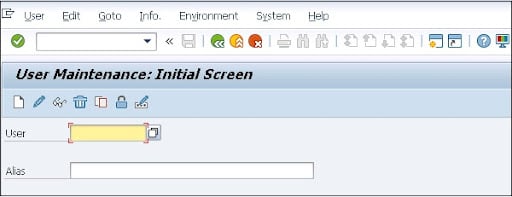 User management tools in the SAP system