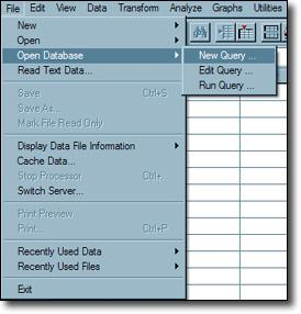 Import the Excel database into SPSS