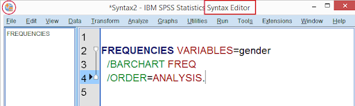 SPSS syntax